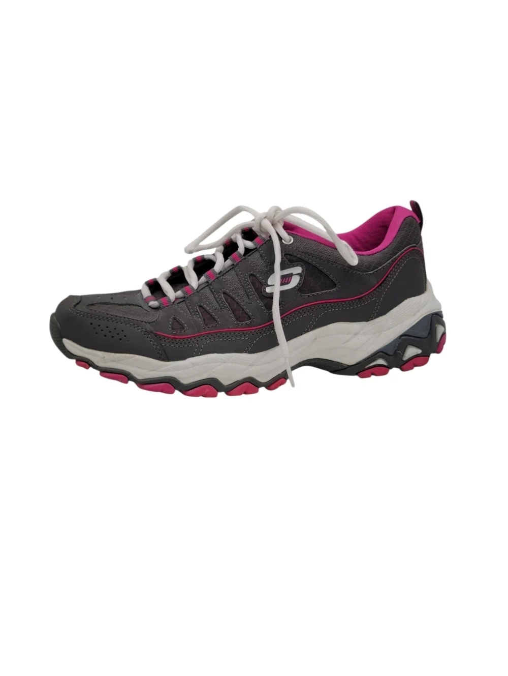 Skechers Encore Be Seen Sneakers Women Size 8.5 Gray Pink Athletic Memory Foam